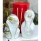 Bộ 2 bình gốm decor nghệ thuật vẽ nhũ vàng DE05