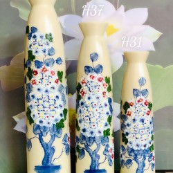 Bộ 3 chai cổ thắt cẩm tú cầu LH13 Bộ 3 chai cổ thắt cẩm tú cầu LH13