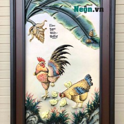 Tranh gốm đắp nổi Kim Ngọc Mãn Đường TG09